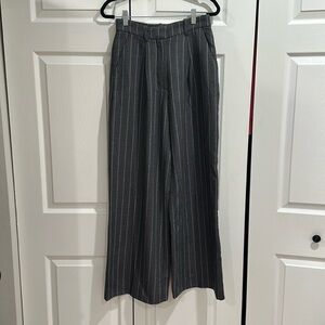 Abercrombie gray striped trousers
